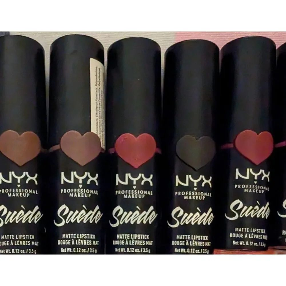 NYX Suede Matte Satin Lipstick Set 16 Colors Assorted Women Makeup New